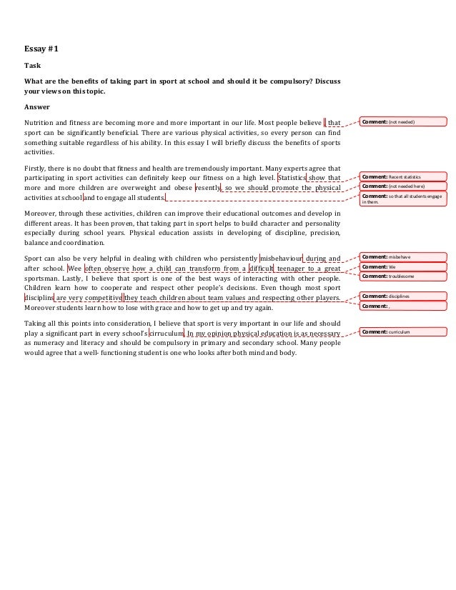 essay on should sports be compulsory in schools